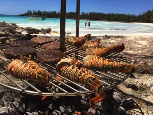 Bahamian Spiny Lobster BBQ